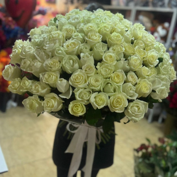 Букет 201 белая роза   в Коктебеле