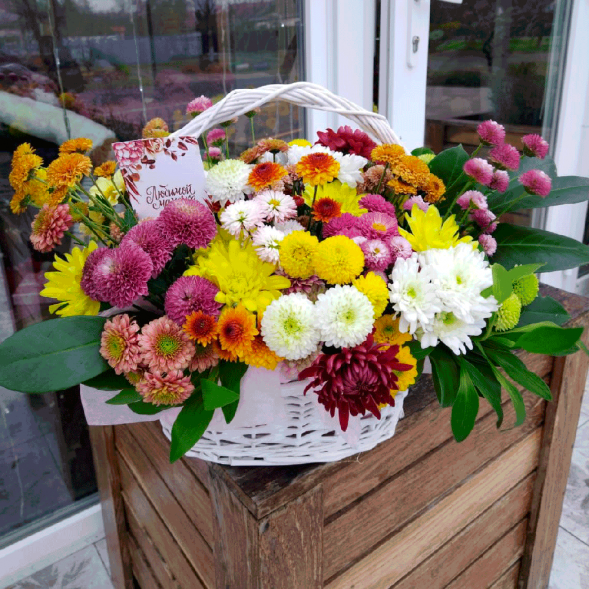 Композиция в корзине &quot;Чудесное мгновение&quot; в Коктебеле