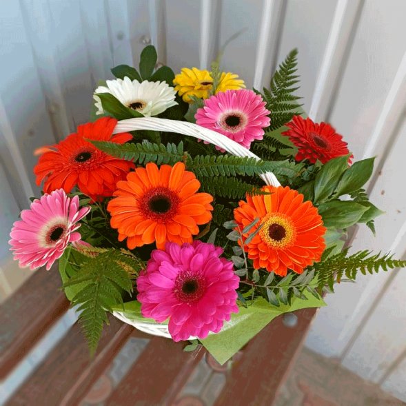 Корзина с герберами в Коктебеле