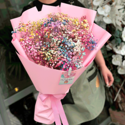 Букет Радужная гипсофила